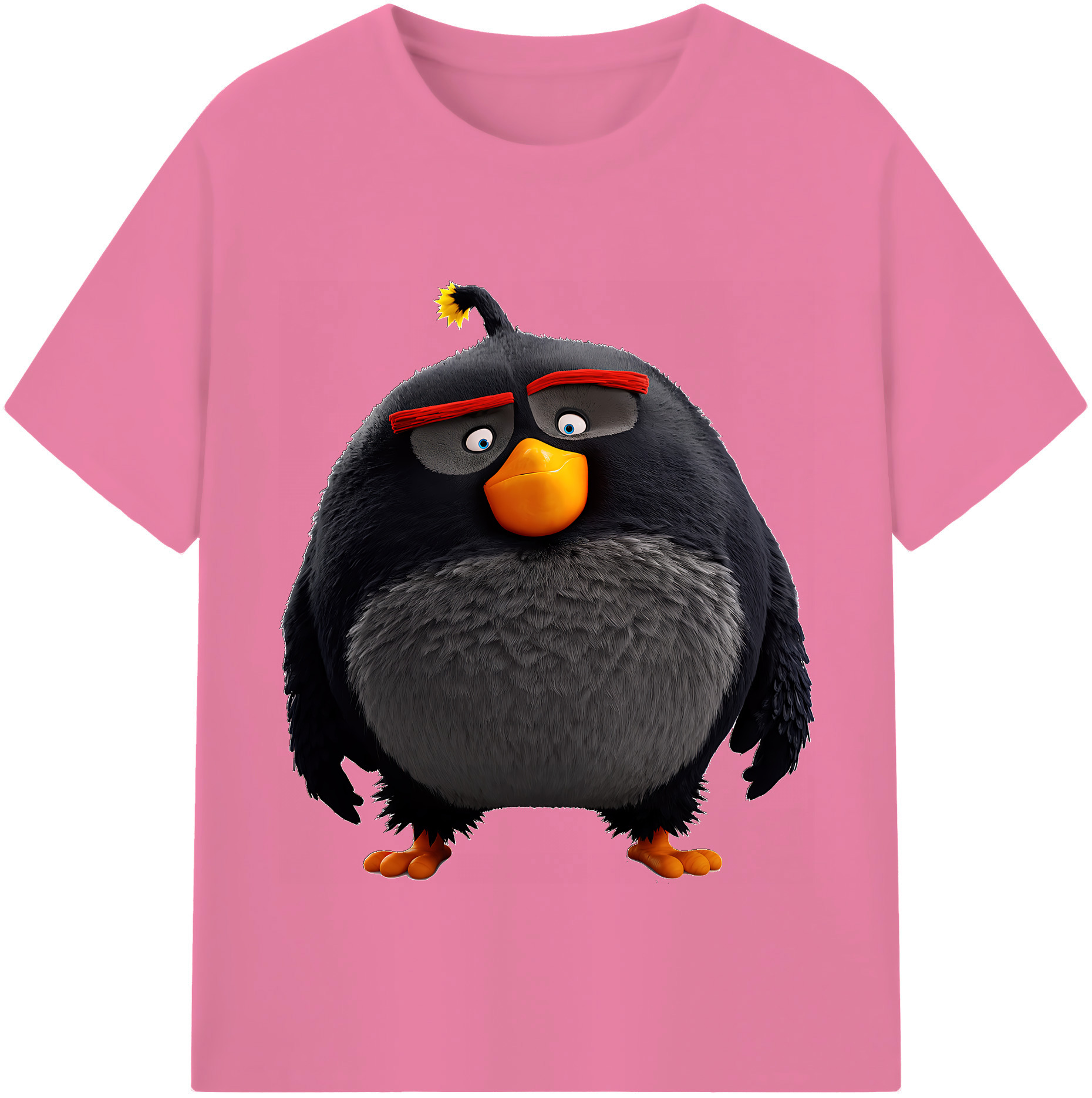 （画像用） Angry Birds アングリーバード 綿100％半袖Tシャツ（フロントプリント）